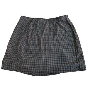 American Eagle 90s Plaid Houndstooth Preppy Mini Skirt Size Large